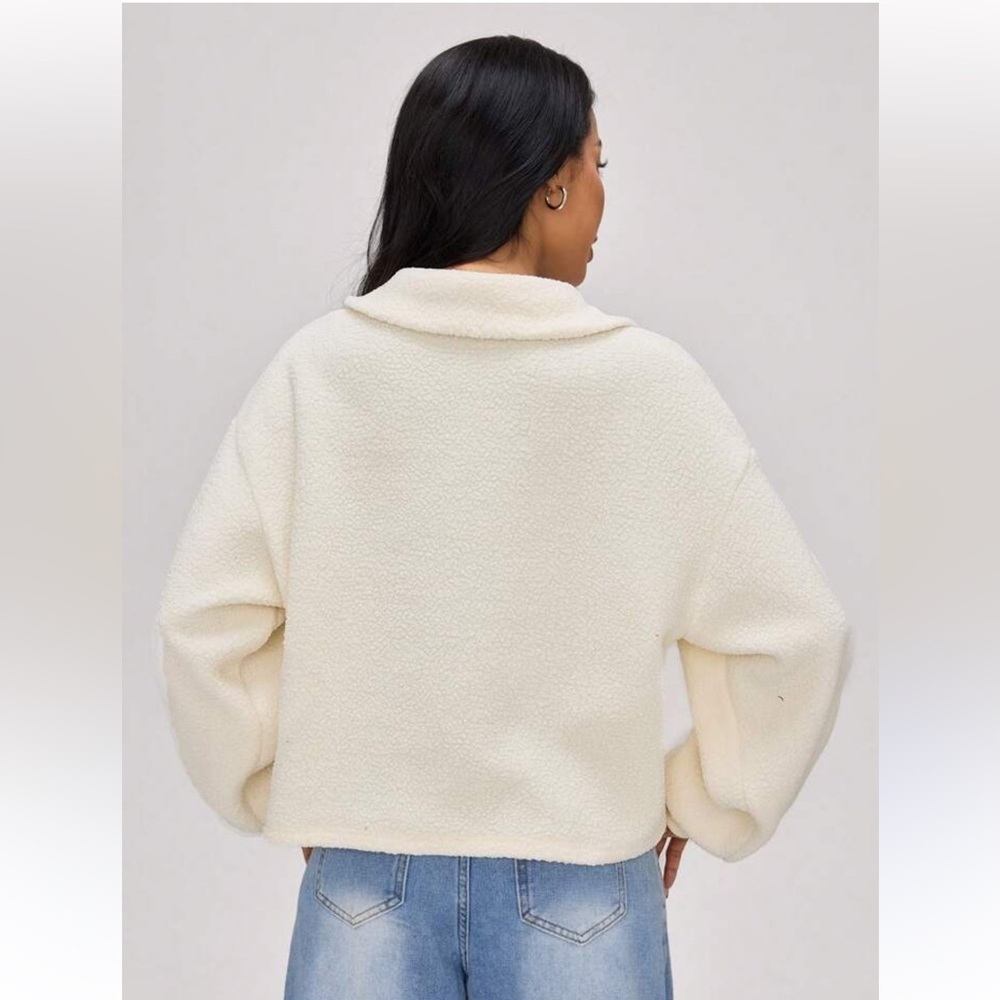 Double Zero Ivory Fleece Jacket